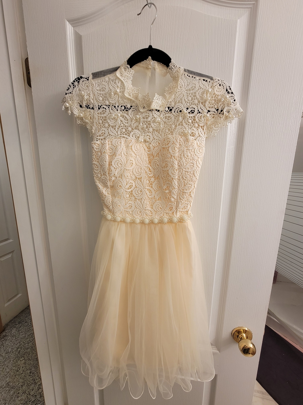 Ivory Lace & Tulle Girls Dress - Elegant Party Dress